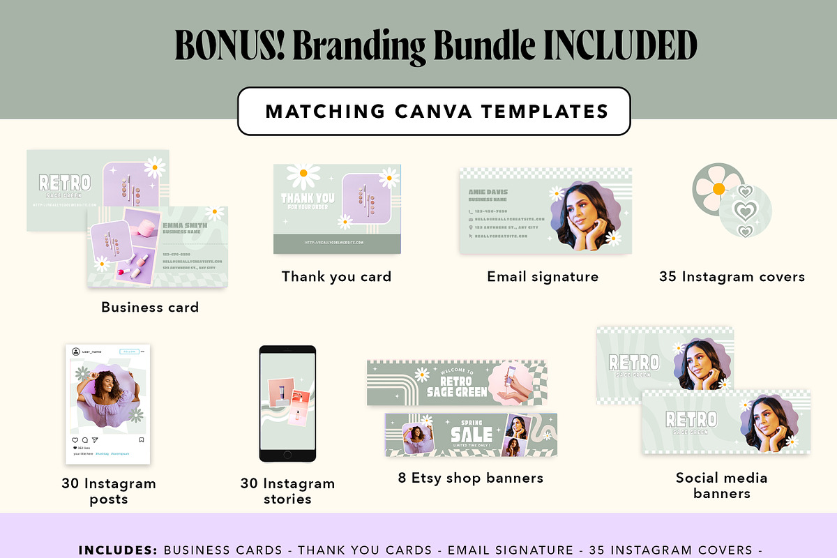 Retro Sage Green Shopify Themesage g, a Shopify Template by Template Twist Shop (Photo 9 of 9)