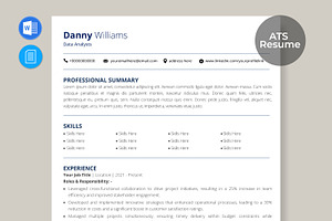 ATS Friendly Resume / CV Template