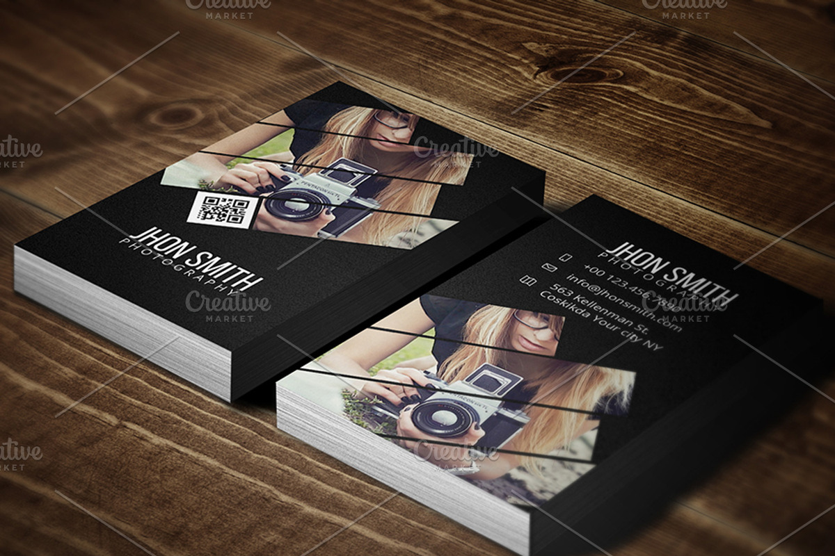 Photographer Business Card 03, a Business Card Template by Awns Creators (Photo 1 of 4)