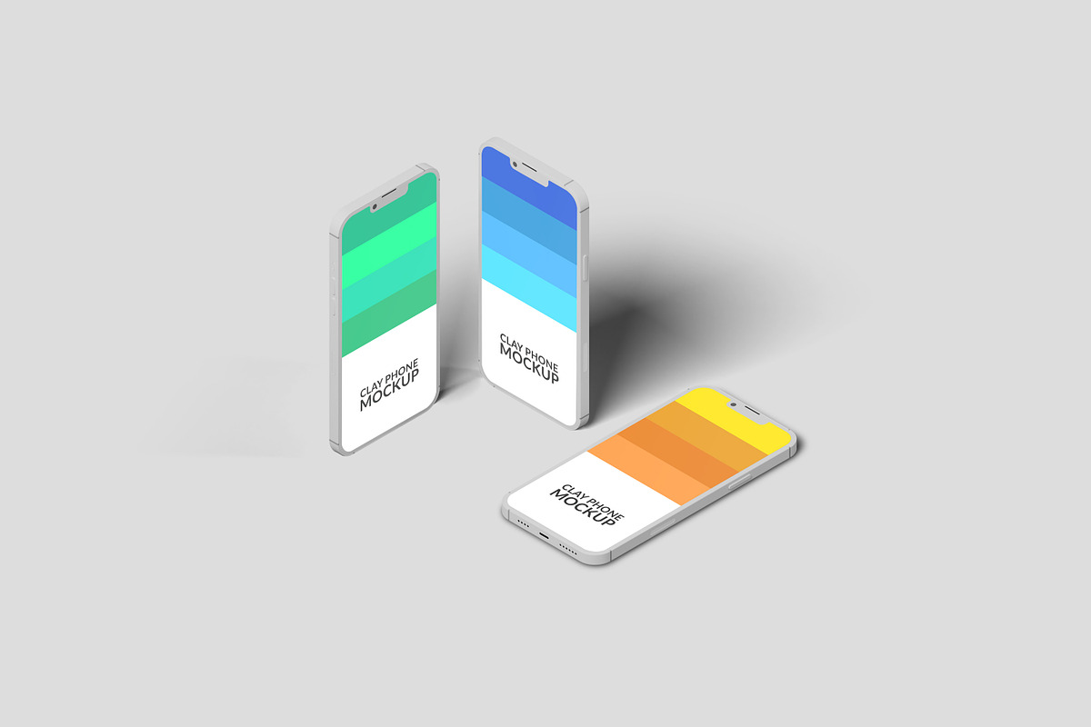 Clay iPhone 13 Pro Mockup Set, an iPhone Mockup by Modern Studio (Photo 10 of 11)