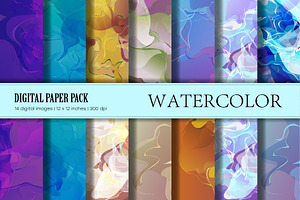 Watercolor Texture Digital Paper 04., a Texture Graphic by KENO Mascots