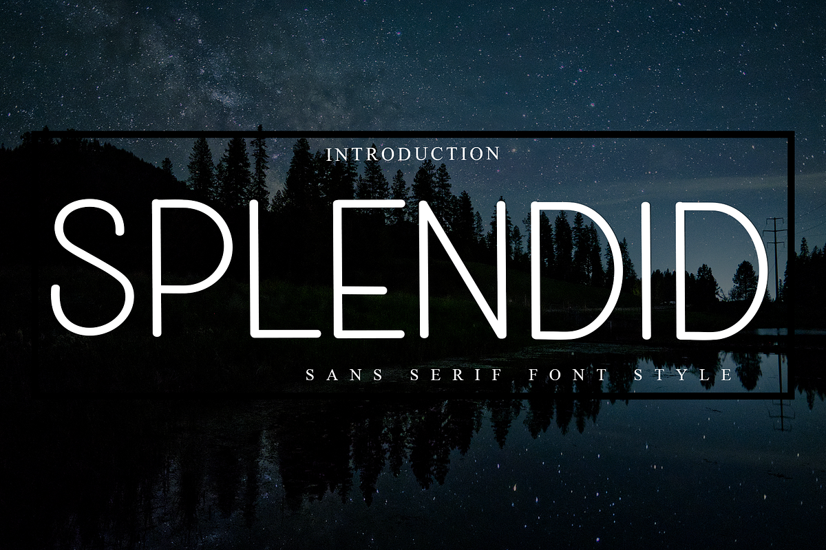 Splendid, a Sans Serif Font by FreshTypeINK (Photo 1 of 8)