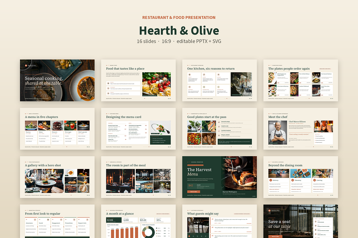 Restaurant & Food Presentation, a Presentation Template by novexora (Photo 5 of 5)