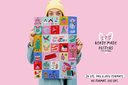 Cozy Christmas Girl Clipart, a Graphic by Ruslana Lubenets (Thumbnail 12 of 21)