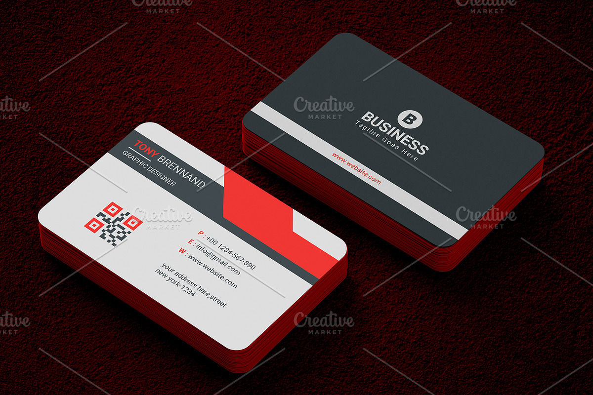 Business Card 2 Colour Variation, a Business Card Template by creative-som (Photo 3 of 3)