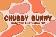 Chubby Bunny | Cute Handwritten Font, a Sans Serif Font by The Creative Bix (Thumbnail 1 of 7)