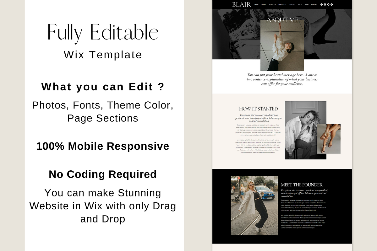 Luxury Wix Website Template, a Wix Template by AdvertFox (Photo 6 of 10)
