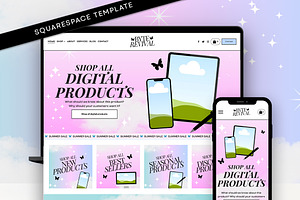 Squarespace Digital Products Website