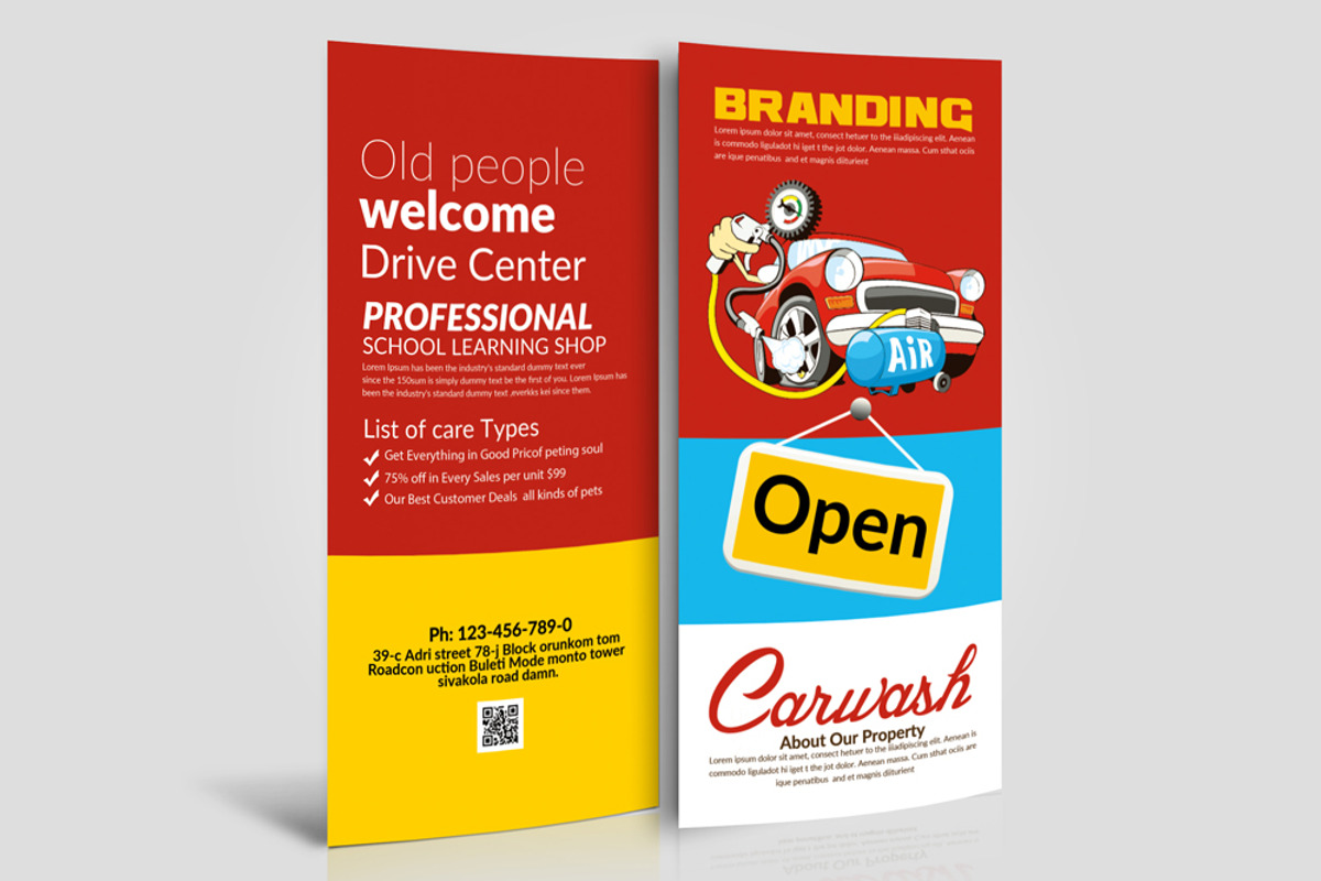 10 Multi Use Rack Card Bundle, a Card Template by Design Up