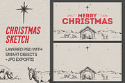 Christmas Nativity Sketch Objects, a Graphic by Sync Design Soultions (Thumbnail 1 of 2)