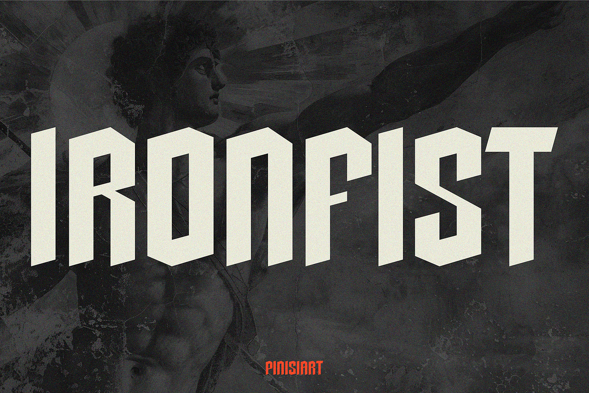 Ironfist, a Font by Pinisi ART (Photo 1 of 10)
