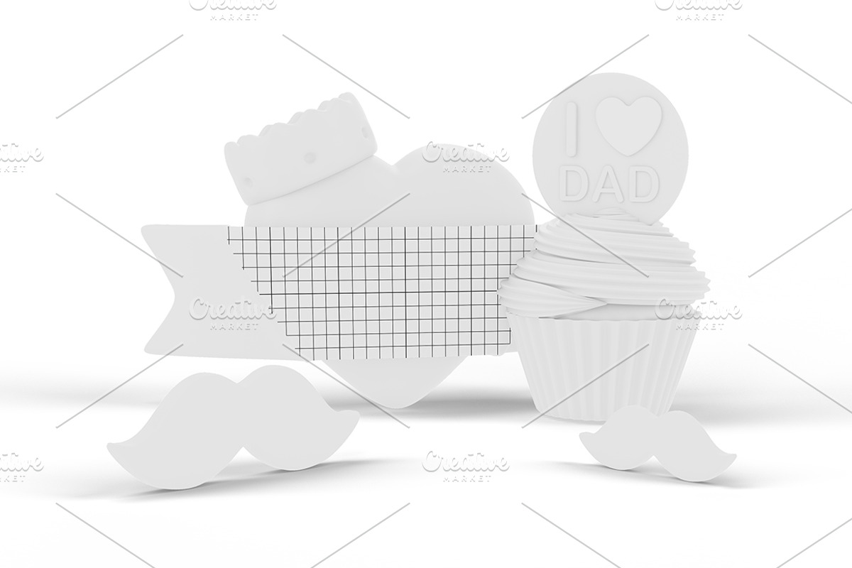 Father's Day Party Mockup, an Advertising Mockup by Qaleb Studio (Photo 1 of 2)