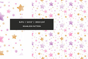 Watercolor dots and stars pattern, a Pattern Graphic by Art and Funny (Thumbnail 8 of 10)