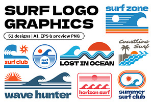 Surf Logo Graphics, an Object Graphic by Firowerk