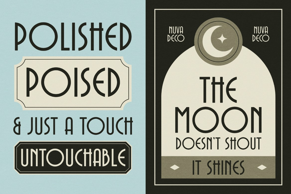 Nuvadeco, a Sans Serif Font by graphicook (Photo 6 of 10)