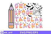 One Spooktacular Teacher Halloween, a Seasonal Illustration by mh_arif (Thumbnail 1 of 4)