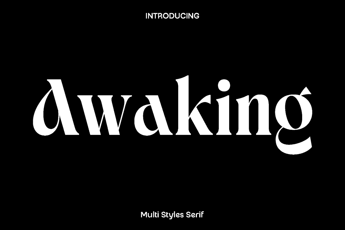 Awaking - Modern Serif Font, a Serif Font by Luna Shop (Photo 1 of 8)