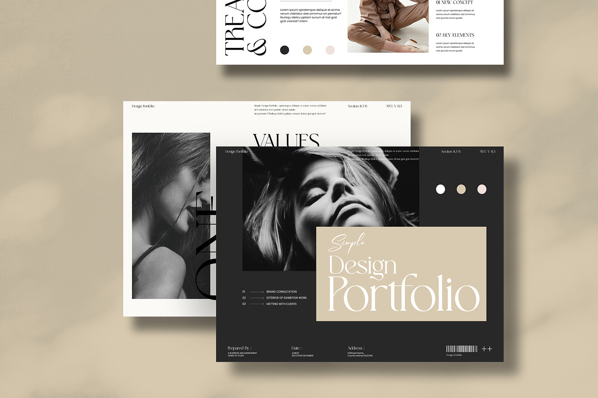 Design / Portfolio Template, a Brochure Template by UpSolution (Photo 3 of 8)