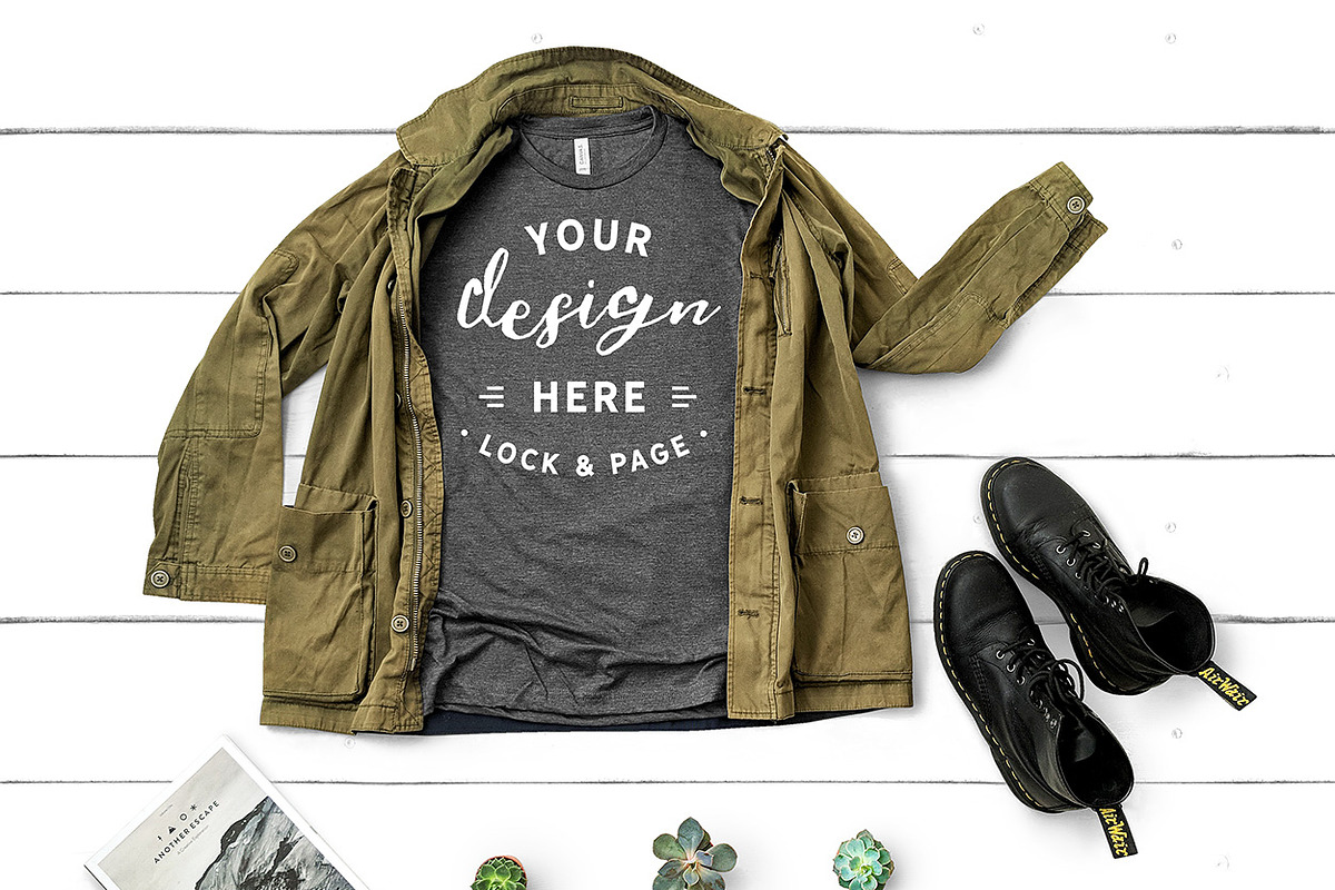 T-Shirt Mockup Bundle Bella Canvas, a Shirt Mockup by lock and page (Photo 58 of 71)