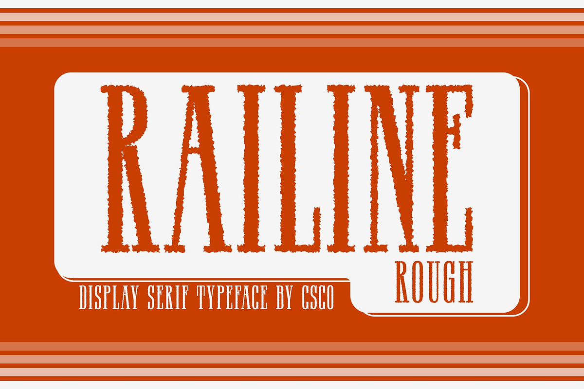 Railine Rough, a Serif Font by Craft Supply Co. (Photo 1 of 8)