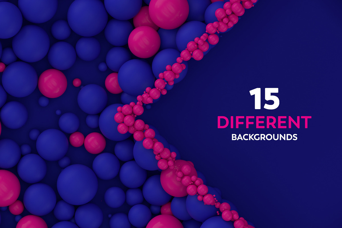 Abstract 3D Rendering Of Spheres, a Wallpaper Graphic by BIBIART (Photo 5 of 13)