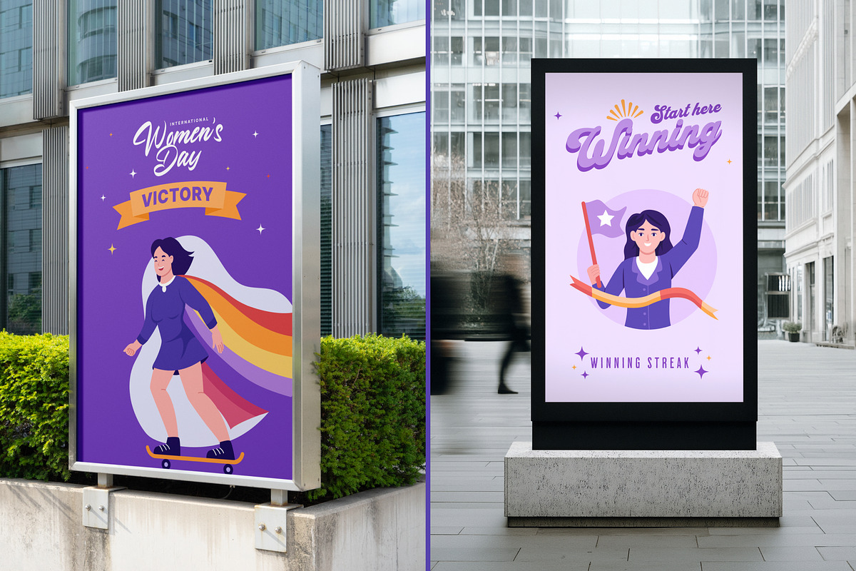 Women's Day Illustration Art Set, a Person Illustration by Creative Stall (Photo 4 of 9)