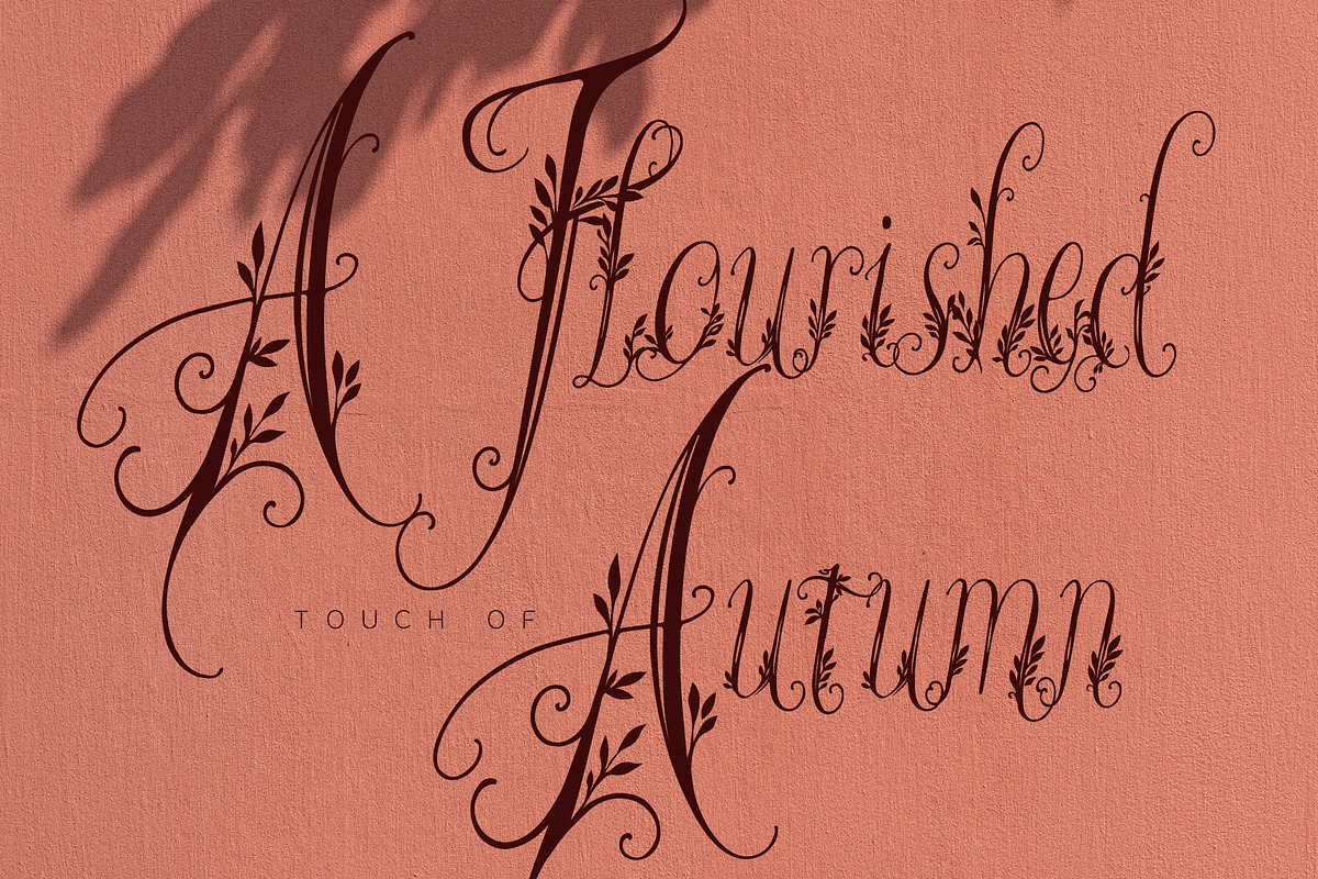 Wanderin Autumn Artisan Floral font, a Script Font by HypeWorksCo (Photo 6 of 28)