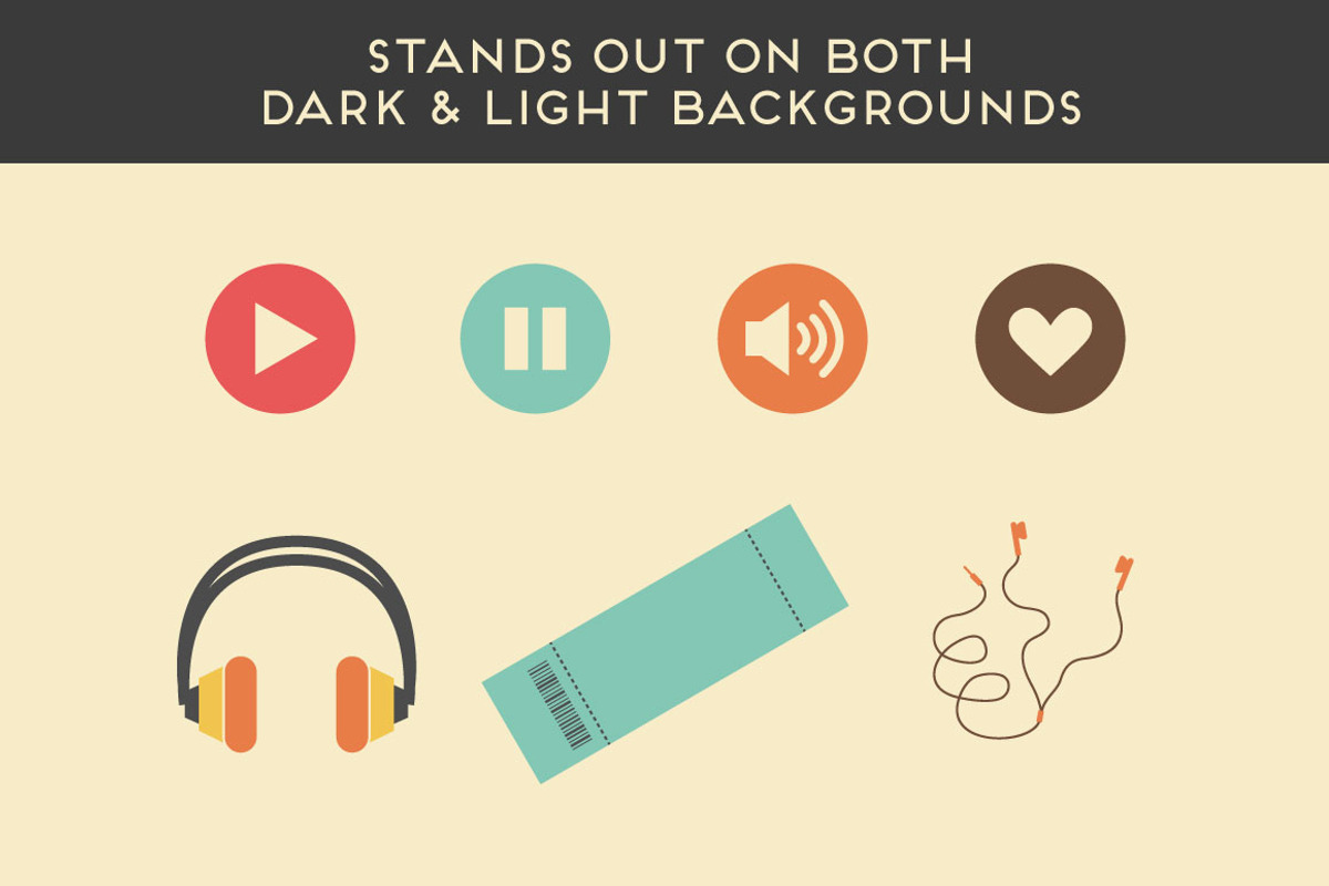 Things in Music Festivals-44 Vectors, an Illustration by Little Pixel Shop (Photo 5 of 5)