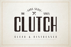 Clutch-Sans Serif Retro Font