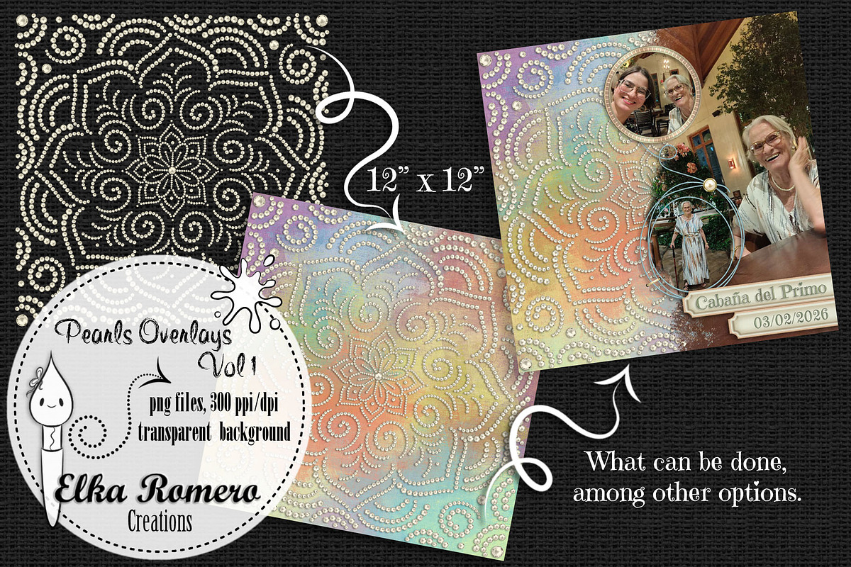 Pearls Overlays - Vol 1, a Graphic by Elka Romero Creations (Photo 3 of 7)