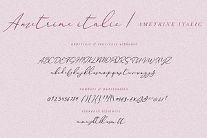 Ametrine, Casual Font