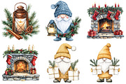 Merry Christmas Watercolor Clipart, a Seasonal Illustration by CitraGraphics (Thumbnail 2 of 6)