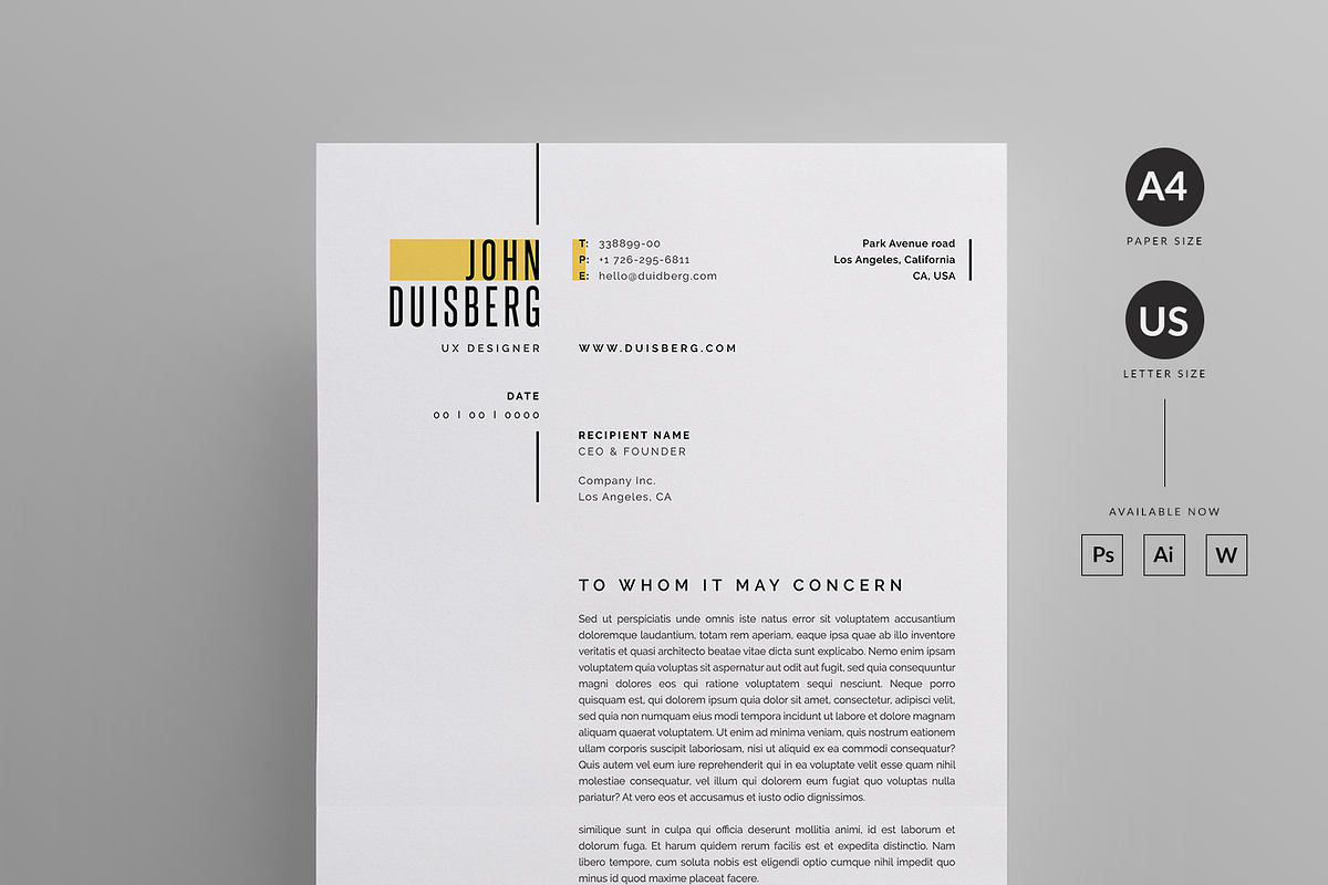 Resume/CV, a Resume Template by Reuix Studio (Photo 3 of 5)