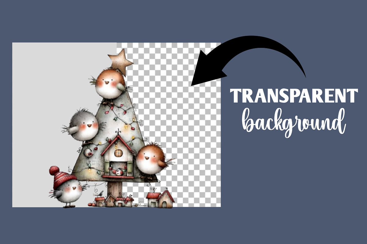 Whimsical Christmas Tree clipart, an Illustration by Designworld (Photo 2 of 6)
