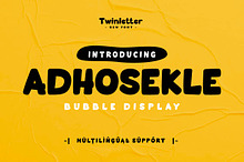 Adhosekle - Playful Display Font