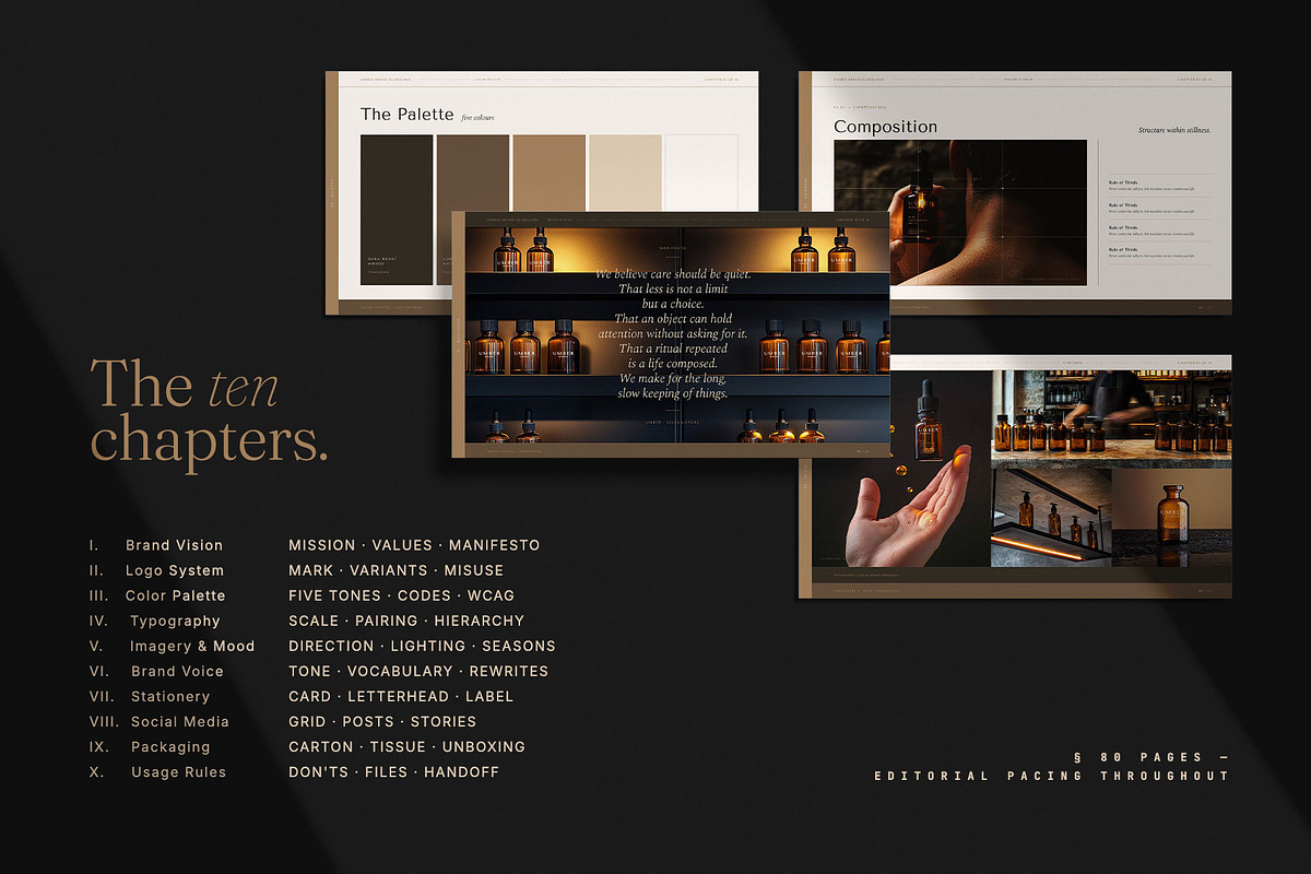 UMBER / Brand Guidelines Template, a Presentation Template by Leleka.Store (Photo 6 of 20)