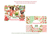 Watermelon Papers | Summer Pattern, a Pattern Graphic by GlamArtZhanna (Thumbnail 2 of 4)
