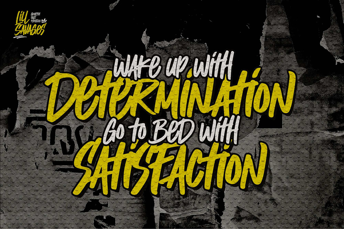 Lill Savages – Graffiti Typeface, a Handwritten Font by Gassstype (Photo 5 of 8)