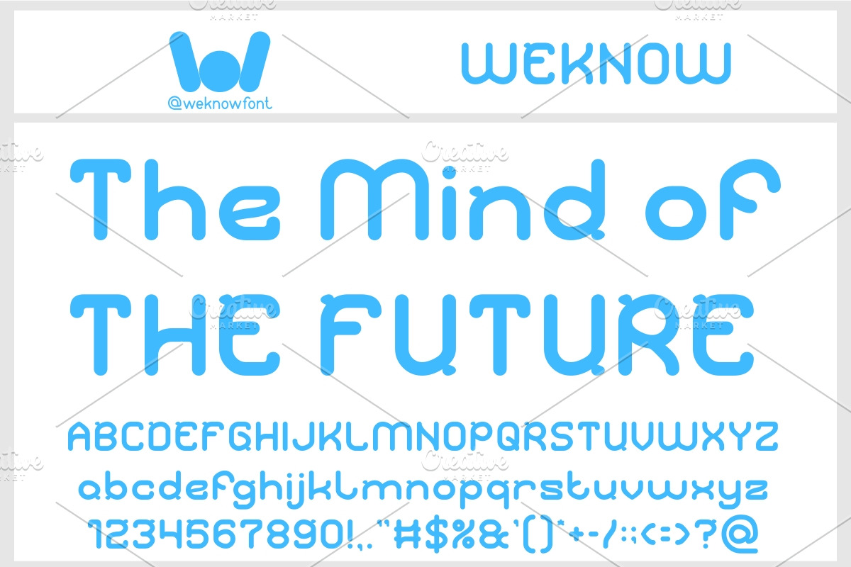 Future Mind font, a Font by weknow (Photo 5 of 8)