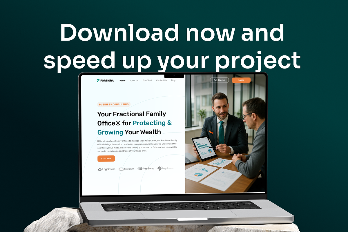 Fortiora - Wealth Consultant Web Kit, a Landing Page Template by Agensip Design Agency (Photo 10 of 10)