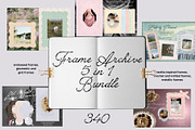 Frame Archive 5 in 1 Bundle, an Object Graphic by Lidberia (Thumbnail 1 of 19)