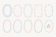 Hand Drawn Whimsy Embroidered Frames, an Object Graphic by Leila Divine (Thumbnail 7 of 12)