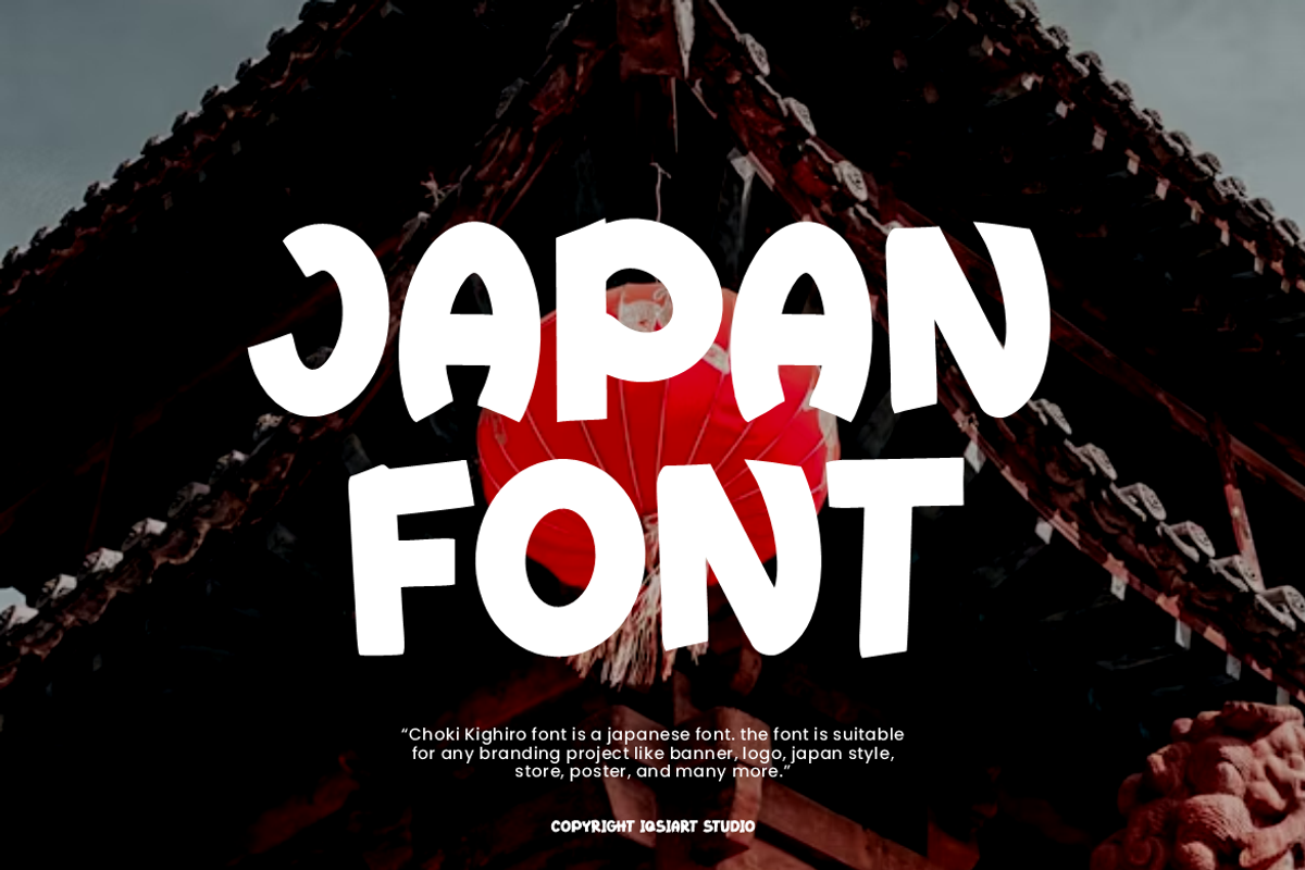Choki Kighiro - Japan Font, a Handwritten Font by Iqsiart Studio (Photo 3 of 7)