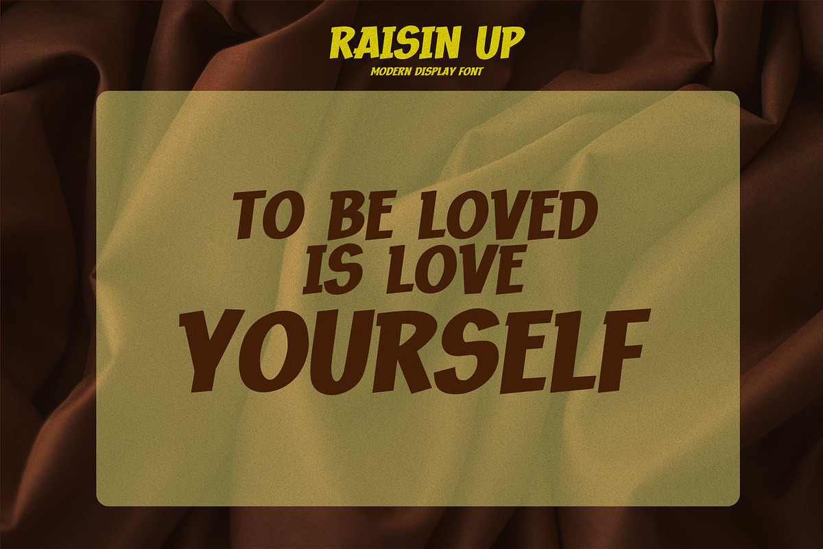 RAISIN UP - Modern Display Font, a Font by Gassstype (Photo 7 of 8)