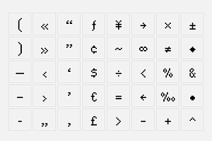 Standard Pixel Font 4 Styles