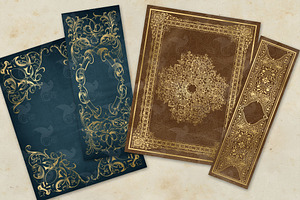 Ornate Gold Book Covers