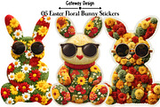 5 Easter Stickers Knitted Easter Fl, an Illustration by GatewayDesign (Thumbnail 2 of 3)