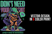 Dont Need Your Bullshit Illustration, a Person Illustration by badsyxn (Thumbnail 2 of 5)