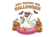 Ghost Goose Halloween Goose PNG, an Illustration by CraftArtStudio (Thumbnail 1 of 4)