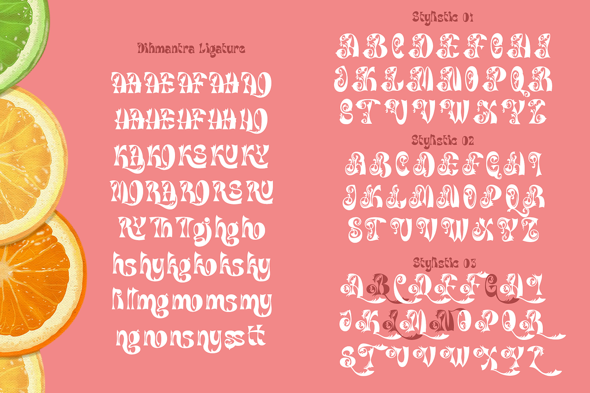 Dihmantra Bold Display Typeface, a Font by madeDeduk (Photo 9 of 10)